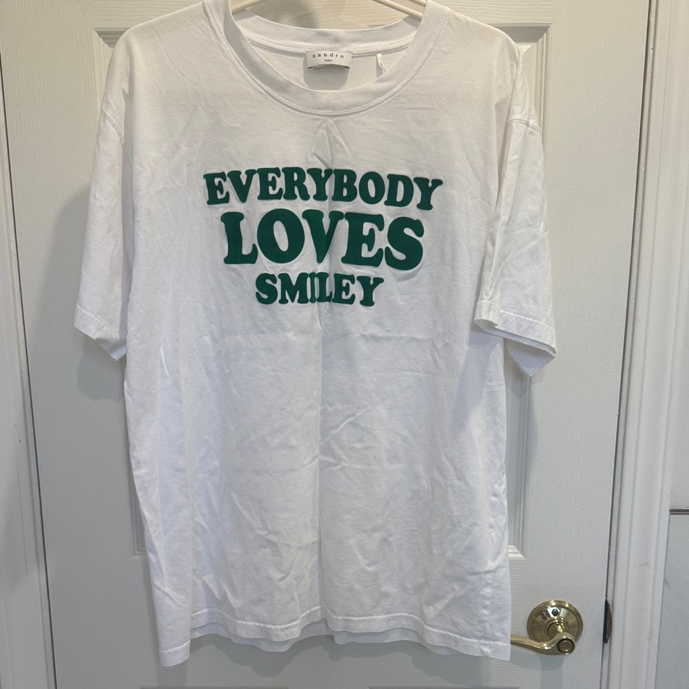 Sandro White Oversize T-Shirt